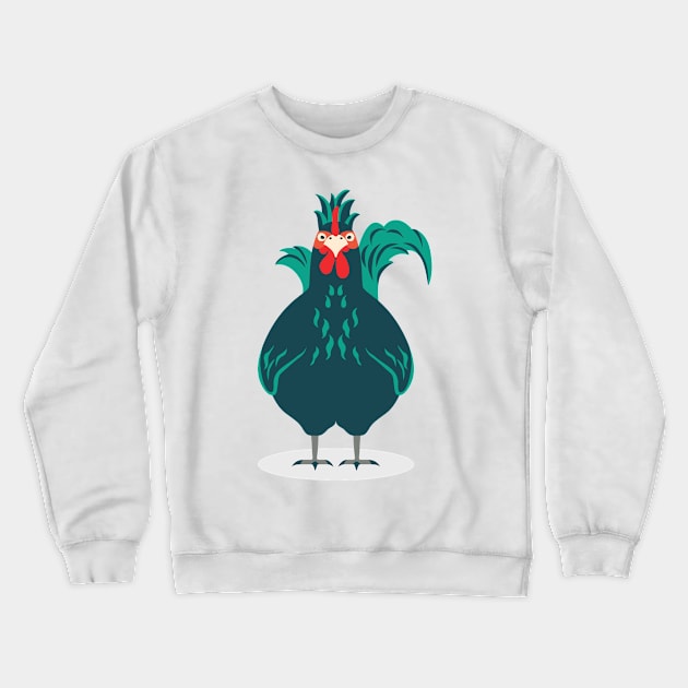 A Cute Chicken Crewneck Sweatshirt by iswenyi Art